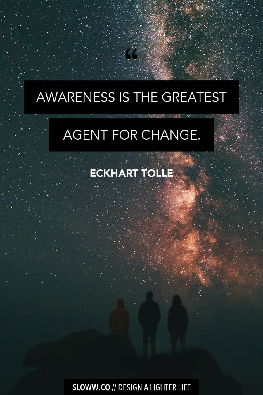 Sloww Eckhart Tolle Quote