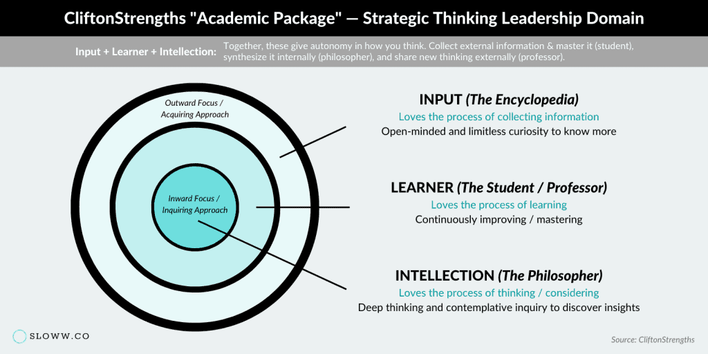 Sloww CliftonStrengths Academic Package Strategic Thinking