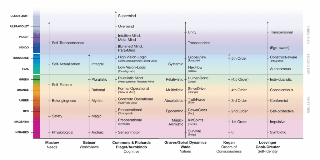 Integral Vision Major Developmental Lines