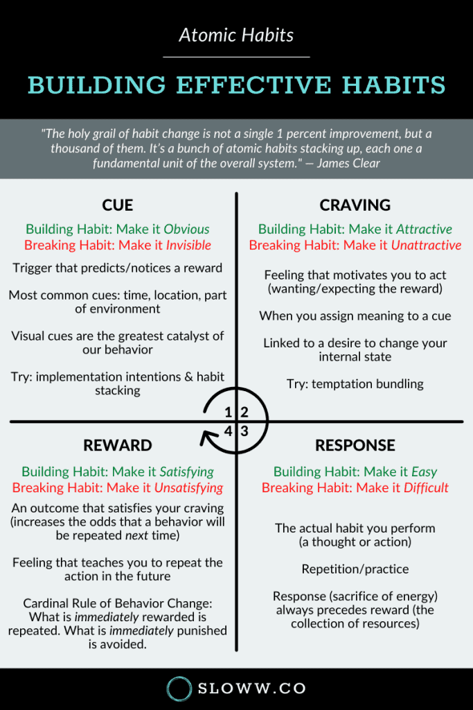 Sloww Atomic Habits Premium Infographic