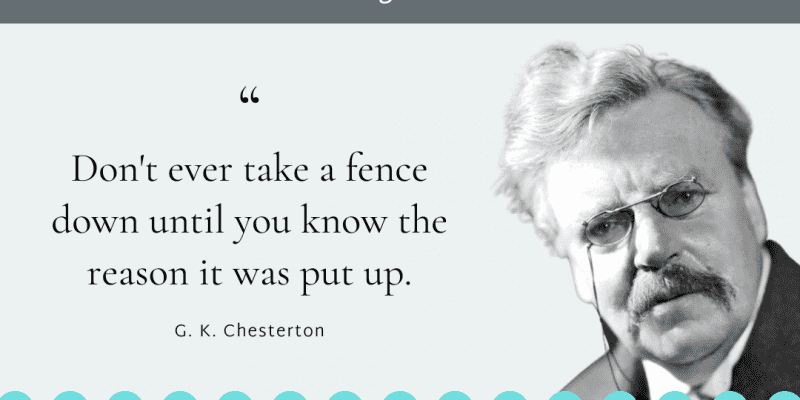 Chesterton's Fence