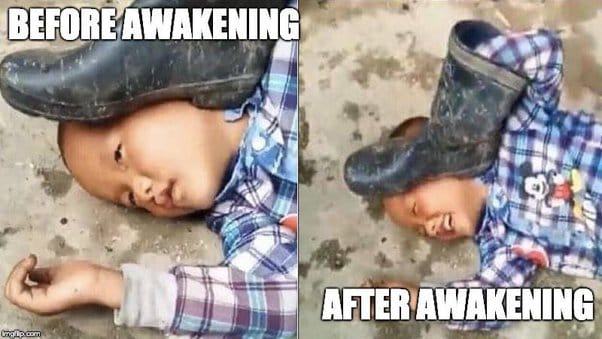 Before After Spiritual Awakening Meme